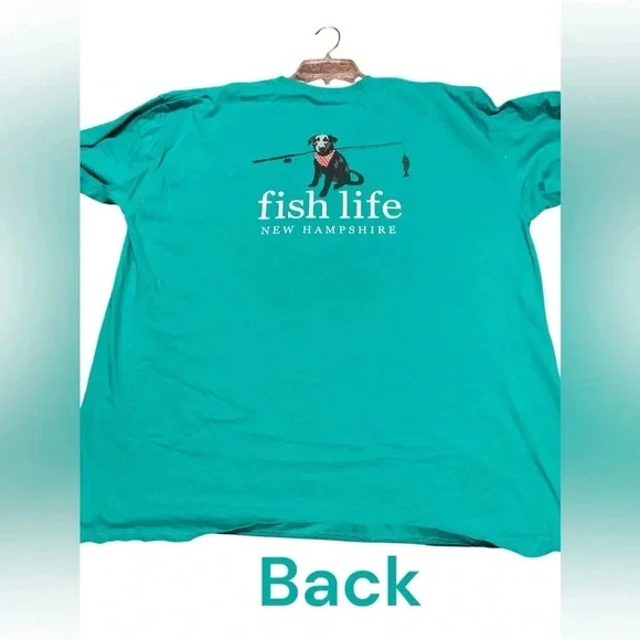 🐠 Men’s fishing life long sleeve green size XXL 🐠 - Picture 4 of 4